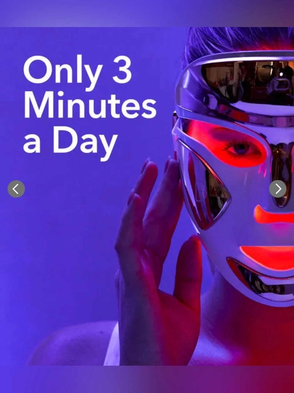 Dr. Dennis Gross DRx SpectraLite FaceWare Pro LED Mask - Rose Gold / White